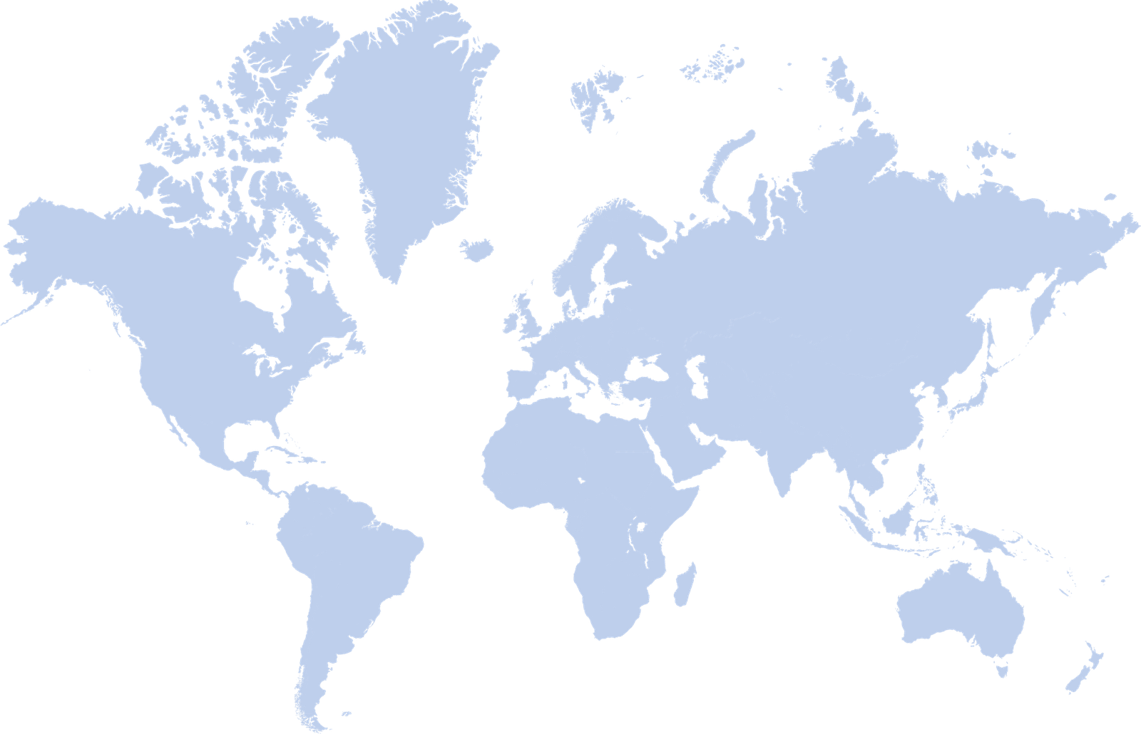 Abstract world map of sales markets